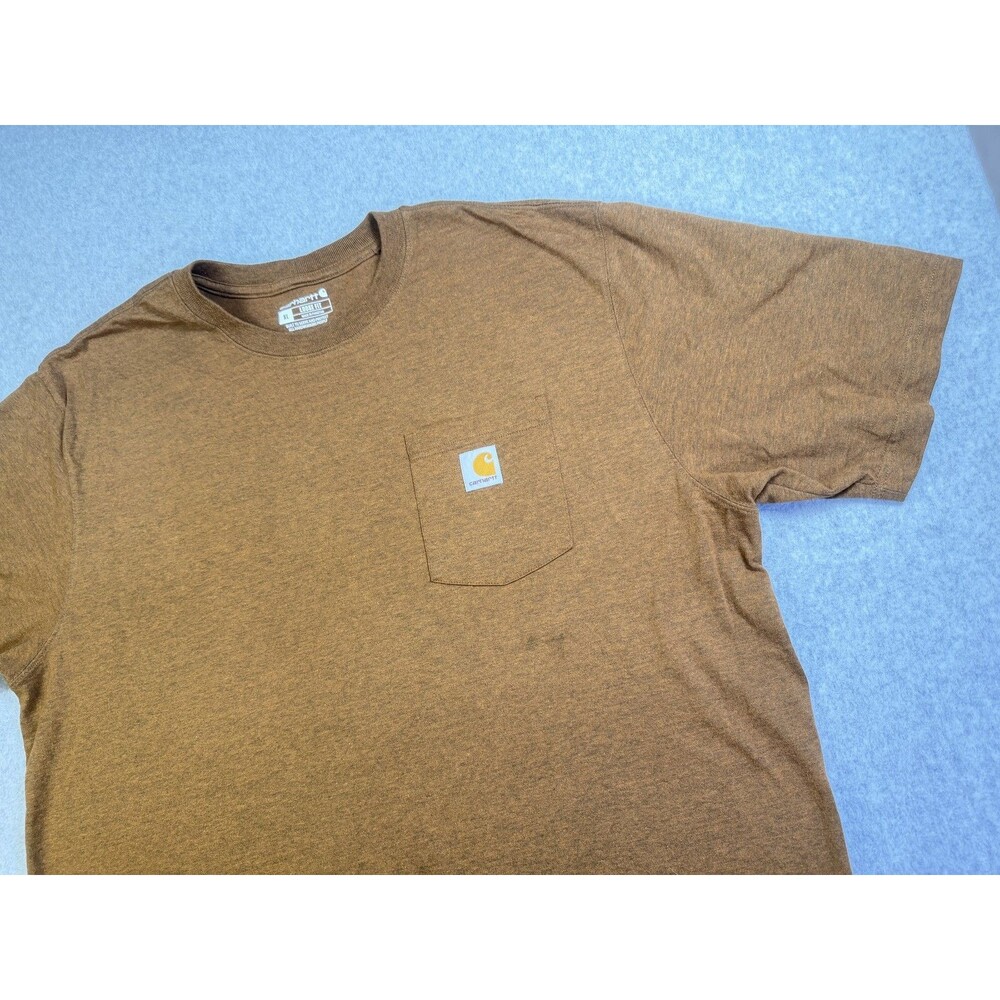 Carhartt Men's K87 Loose Fit Pocket T-Shirt Brown Heather XL Workwear